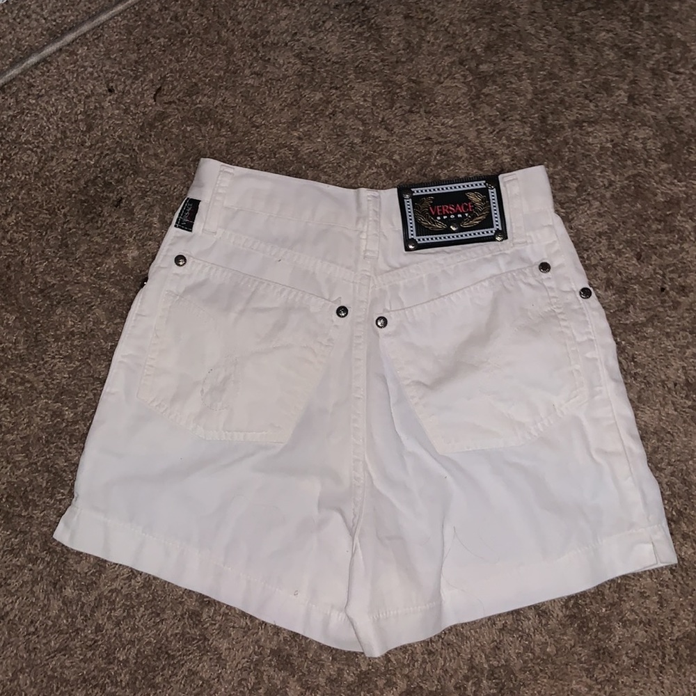 White vintage Versace Sport Shorts